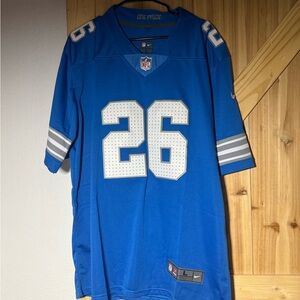 Nike Blue NFL Jersey with Silver Accents